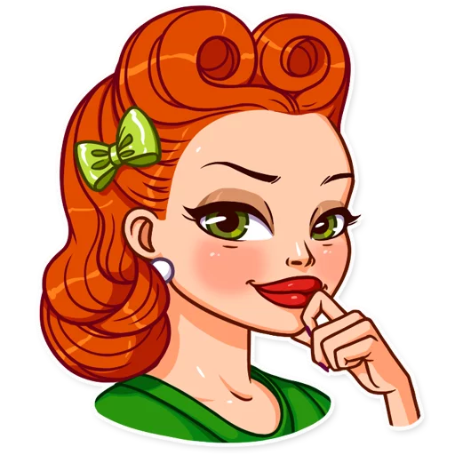 🙂 Стикер «Pin up Girl» для Telegram