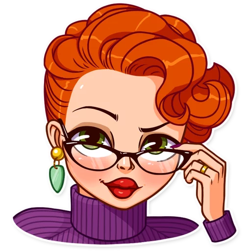 😏 Стикер «Pin up Girl» для Telegram