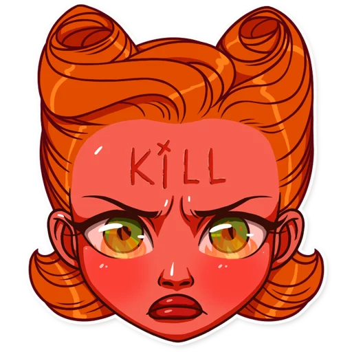👿 Стикер «Pin up Girl» для Telegram