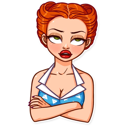 🙄 Стикер «Pin up Girl» для Telegram
