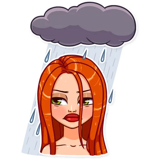 ☹ Стикер «Pin up Girl» для Telegram