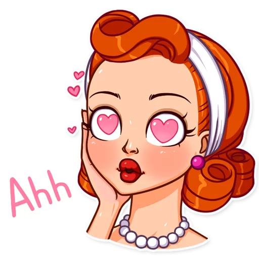 😍 Стикер «Pin up Girl» для Telegram