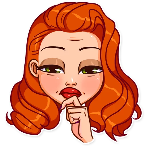 🤔 Стикер «Pin up Girl» для Telegram