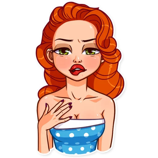 💋 Стикер «Pin up Girl» для Telegram