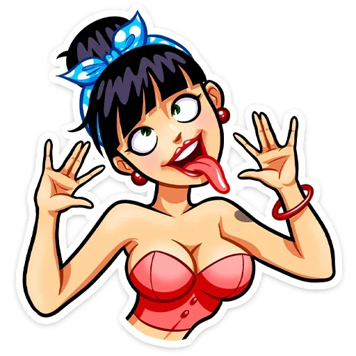 🤪 Стикер «Пин-ап Полли» для Telegram