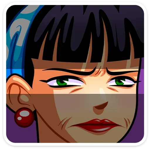 👀 Стикер «Пин-ап Полли» для Telegram