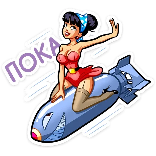 🚀 Стикер «Пин-ап Полли» для Telegram