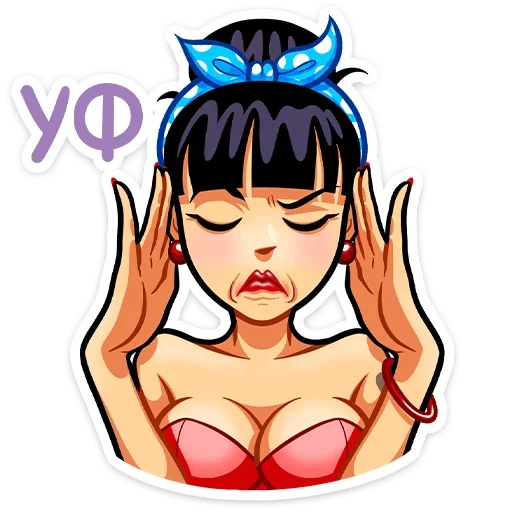 😐 Стикер «Пин-ап Полли» для Telegram