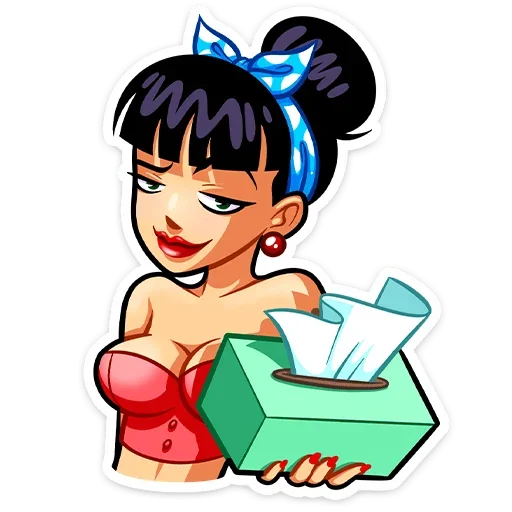 😏 Стикер «Пин-ап Полли» для Telegram