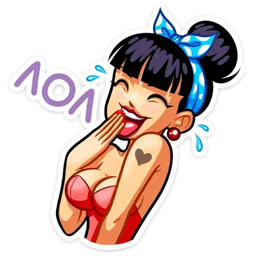 😂 Стикер «Пин-ап Полли» для Telegram