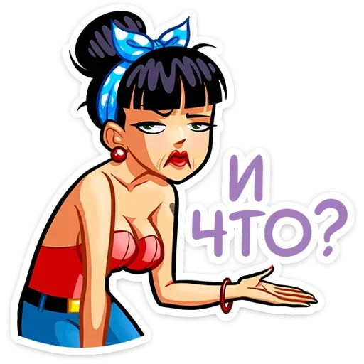 ❓ Стикер «Пин-ап Полли» для Telegram
