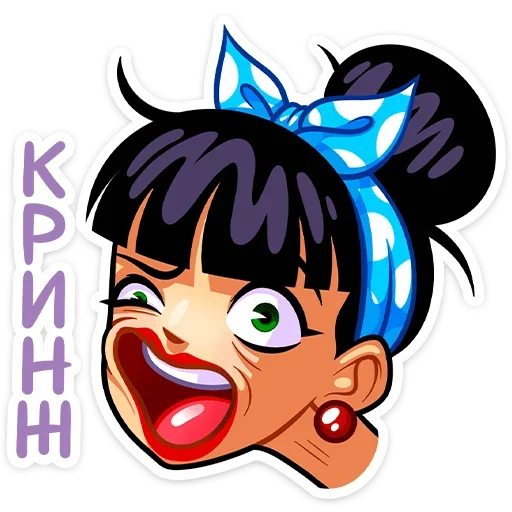 🥴 Стикер «Пин-ап Полли» для Telegram