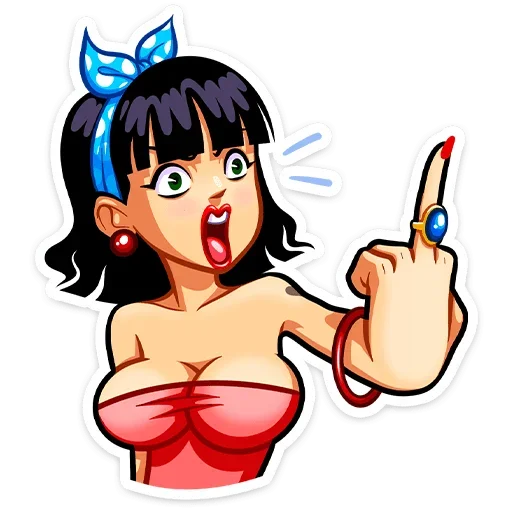 🖕 Стикер «Пин-ап Полли» для Telegram