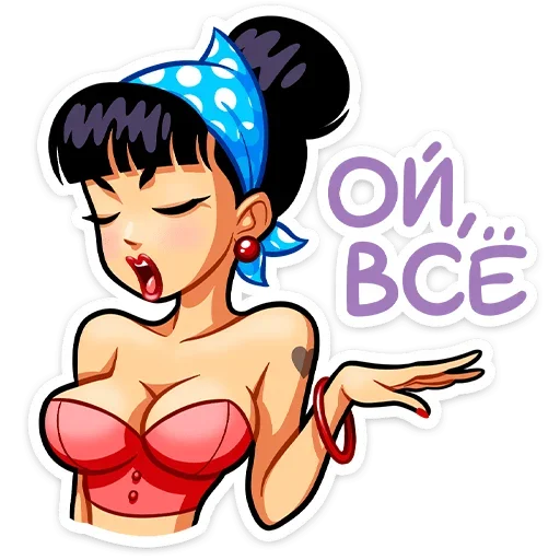 😐 Стикер «Пин-ап Полли» для Telegram