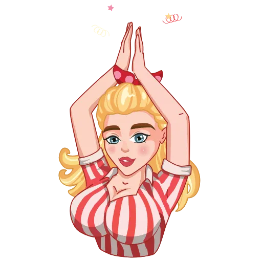 👏 Стикер «PIN UP UA» для Telegram