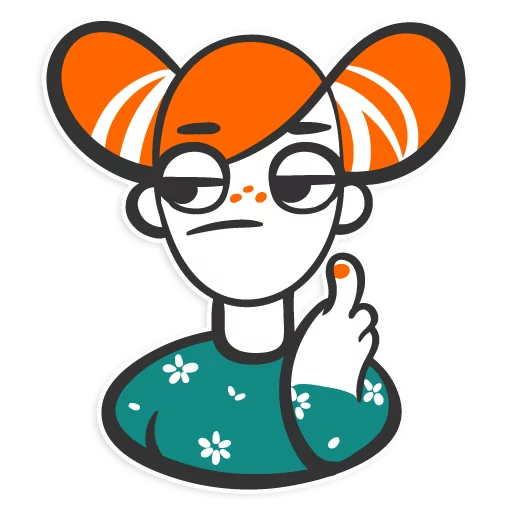 😠 Стикер «Pippi» для Telegram