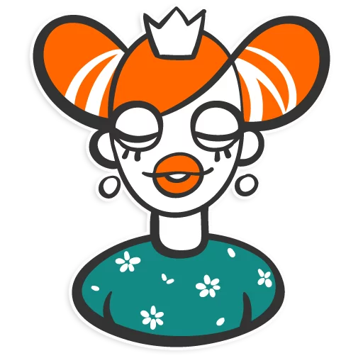 👸 Стикер «Pippi» для Telegram