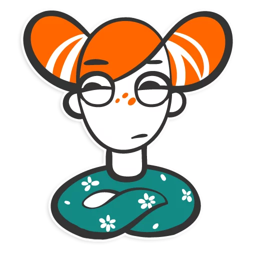 😕 Стикер «Pippi» для Telegram