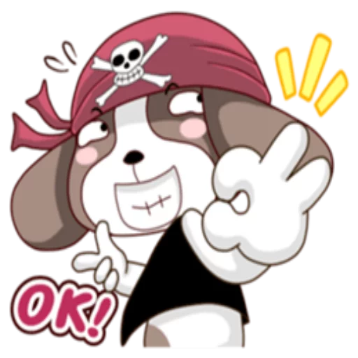 👍 Стикер «Talls of PirateMango&Tango» для Telegram