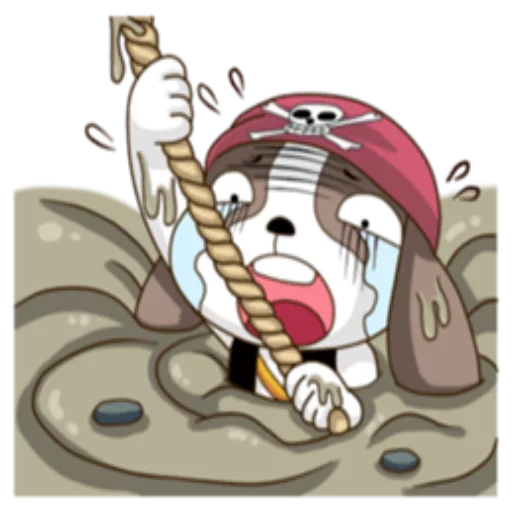 😭 Стикер «Talls of PirateMango&Tango» для Telegram