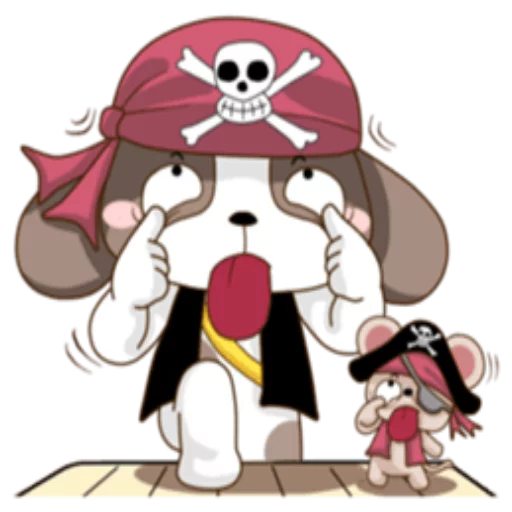 😛 Стикер «Talls of PirateMango&Tango» для Telegram