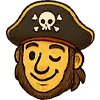 😉 Эмодзи «Пират» для Telegram