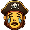 😭 Эмодзи «Пират» для Telegram