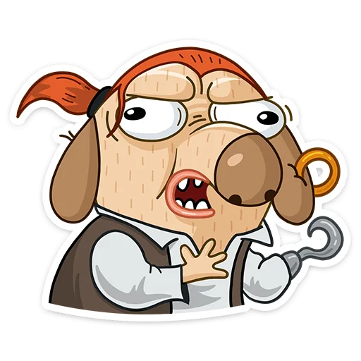 🤯 Стикер «Пират Дигги» для Telegram