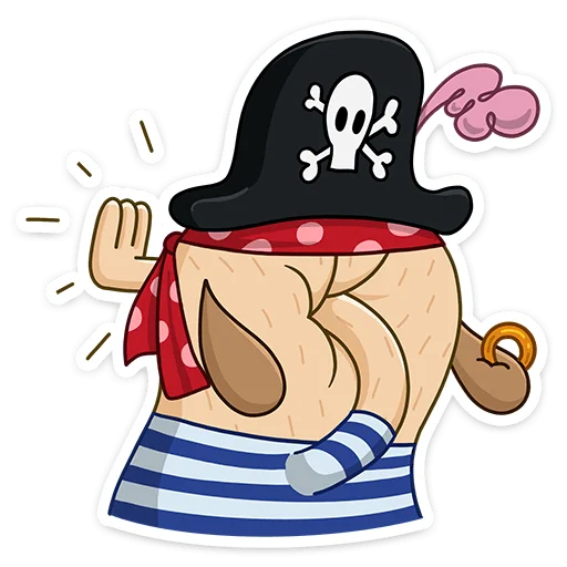 🤦‍♂ Стикер «Пират Дигги» для Telegram