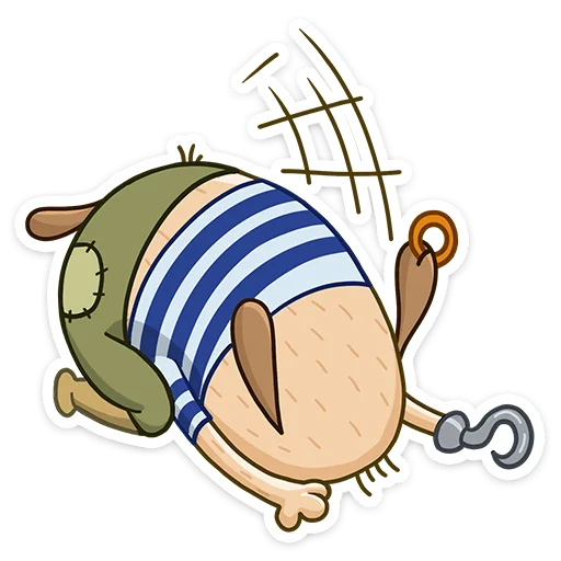 😖 Стикер «Пират Дигги» для Telegram