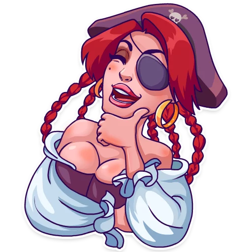 Стикерпак Rica the Pirate для Telegram