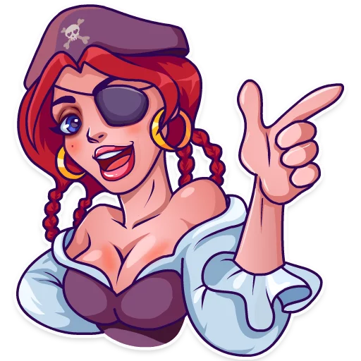 👉 Стикер «Rica the Pirate» для Telegram