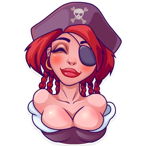 ☺️ Стикер «Rica the Pirate» для Telegram