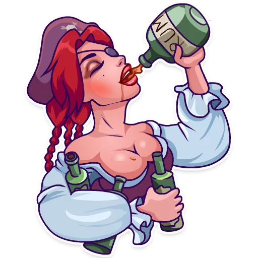 🎉 Стикер «Rica the Pirate» для Telegram