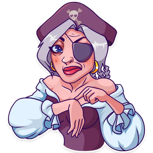 ⏰ Стикер «Rica the Pirate» для Telegram