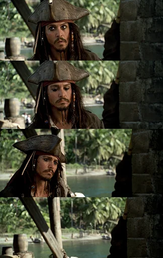 😑 Стикер «Pirates of The Caribbean» для Telegram