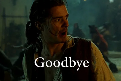 🖖 Стикер «Pirates of The Caribbean» для Telegram