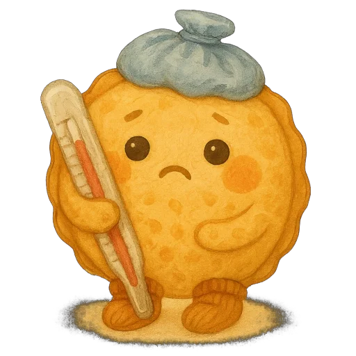 🤒 Стикер «Пирог из тревог» для Telegram