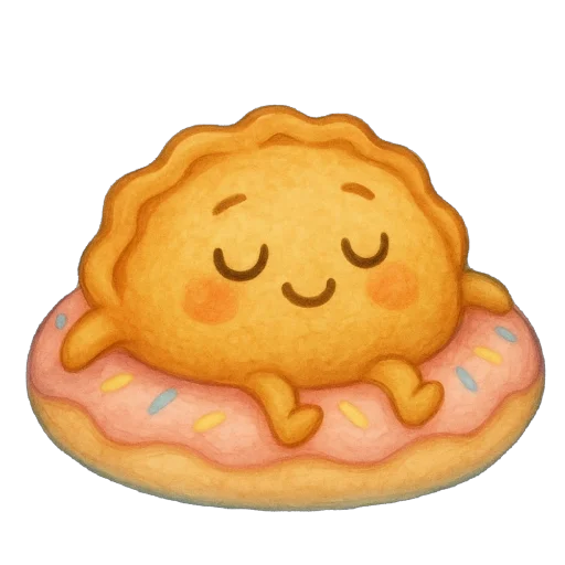 ☺️ Стикер «Пирог из тревог» для Telegram