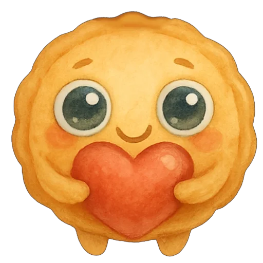 😍 Стикер «Пирог из тревог» для Telegram