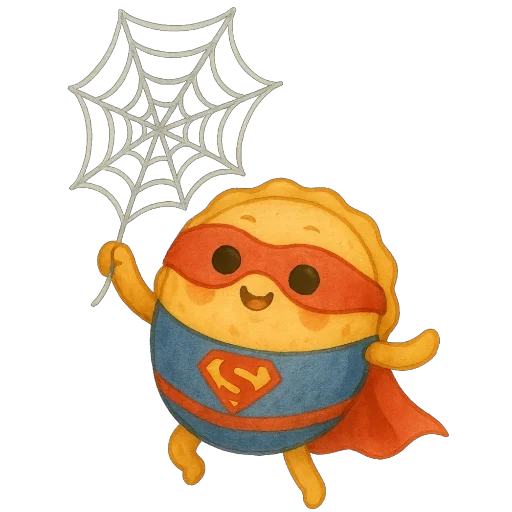 🕸 Стикер «Пирог из тревог» для Telegram