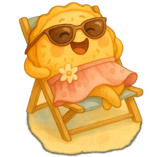 😎 Стикер «Пирог из тревог» для Telegram