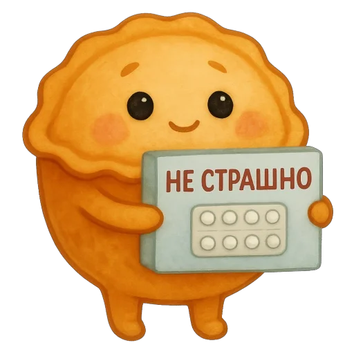 💊 Стикер «Пирог из тревог» для Telegram