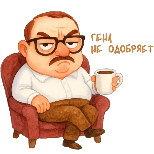 🤨 Стикер «Пирог из тревог» для Telegram