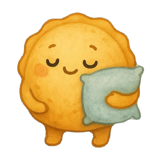 😴 Стикер «Пирог из тревог» для Telegram