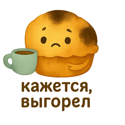 🔥 Стикер «Пирог из тревог» для Telegram