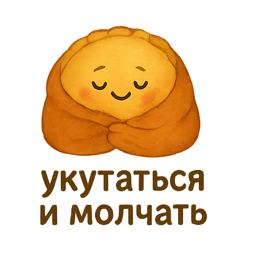 ☺️ Стикер «Пирог из тревог» для Telegram