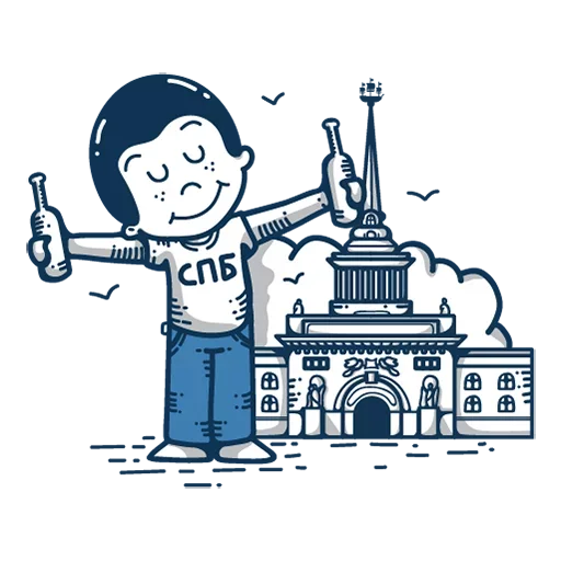 😩 Стикер «Питер это» для Telegram