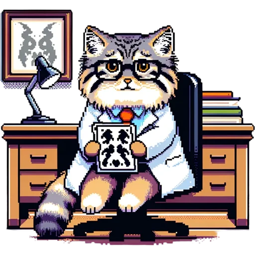 📝 Стикер «pixel manul» для Telegram