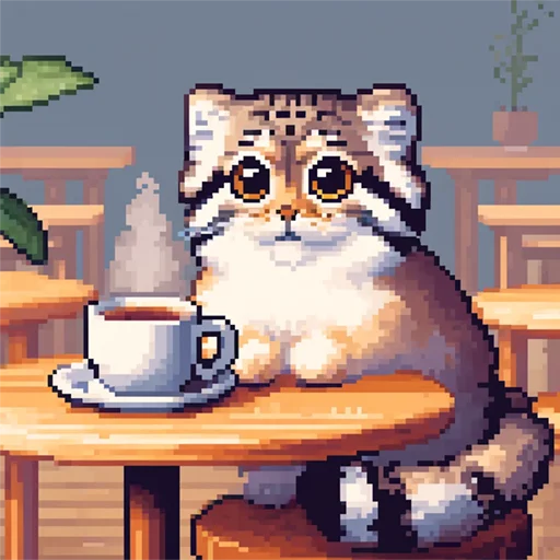 🎞 Стикер «pixel manul» для Telegram